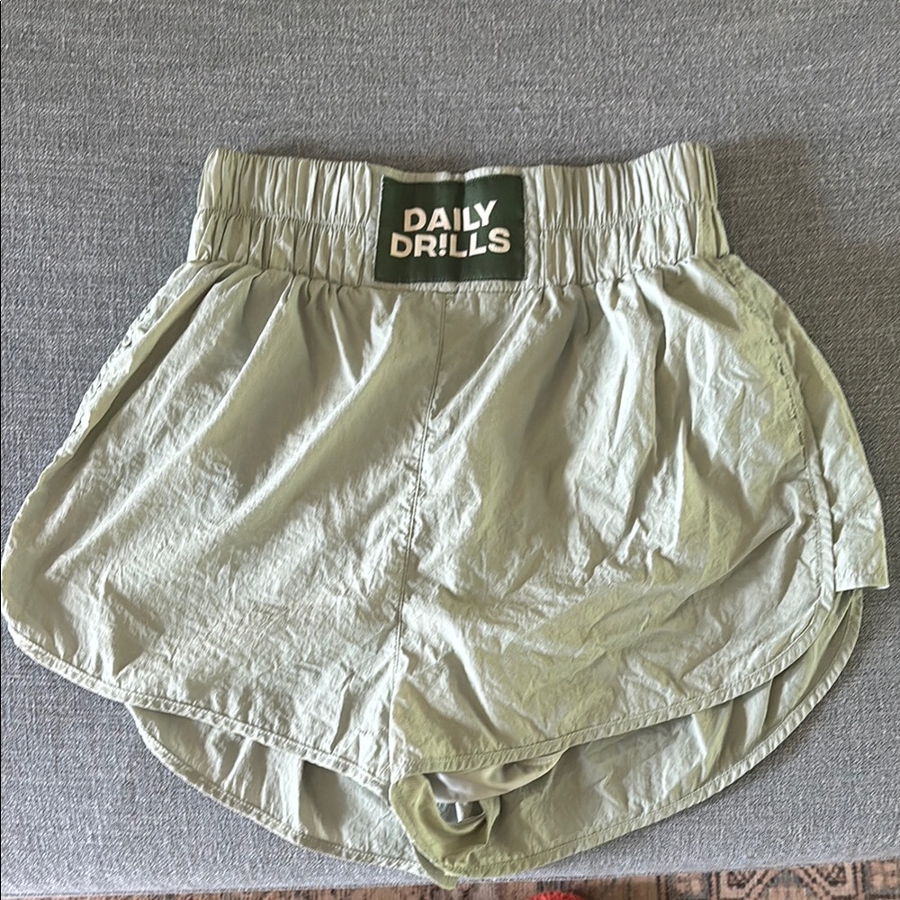 Daily Drills Green Athletic Shorts for Active Comfort